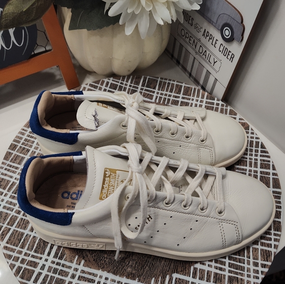 💞GUC Adidas Stan Smith Genuine Leather Low Top Lace Up Dress Sneaker, Unisex, 5 - Picture 6 of 16